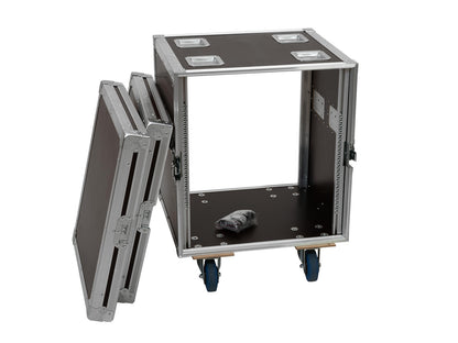 Roadinger Rack PRO 12HE 45cm mit Rollen – Ansicht 4