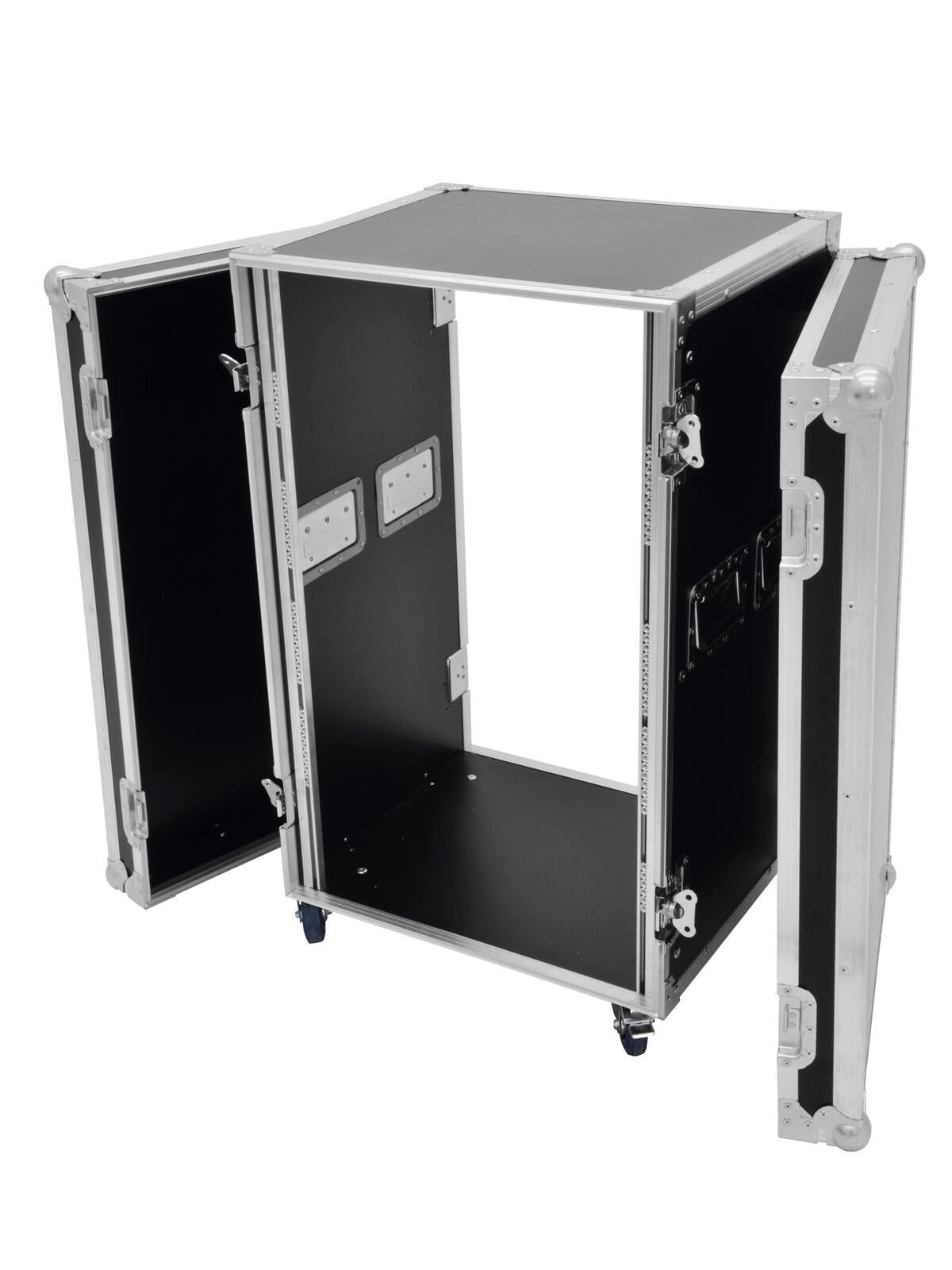 Roadinger Rack PRO 15HE 45cm mit Rollen – Ansicht 3