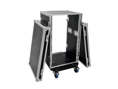 Roadinger Rack PRO 18HE 45cm mit Rollen – Ansicht 4