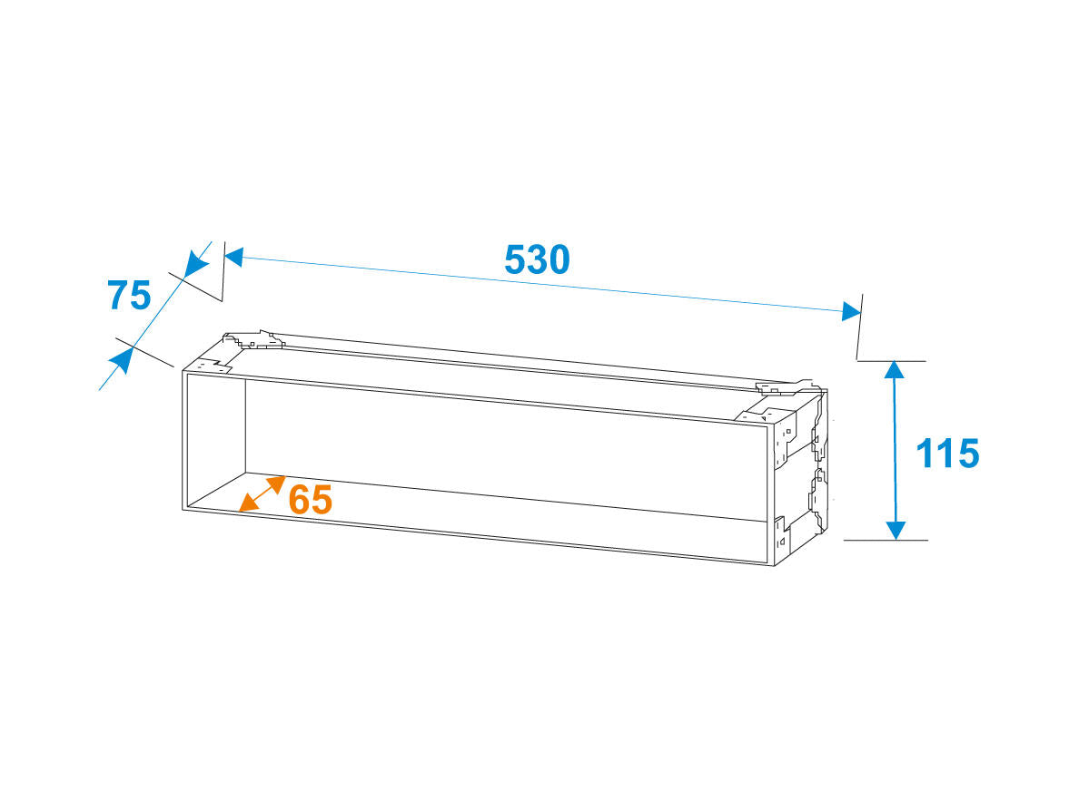 Roadinger Rack PRO 2HE 25cm – Ansicht 8