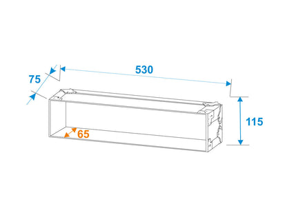 Roadinger Rack PRO 2HE 25cm – Ansicht 8
