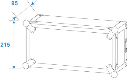 Roadinger Verstärkerrack PR-2, 4HE, 47cm tief – Ansicht 8