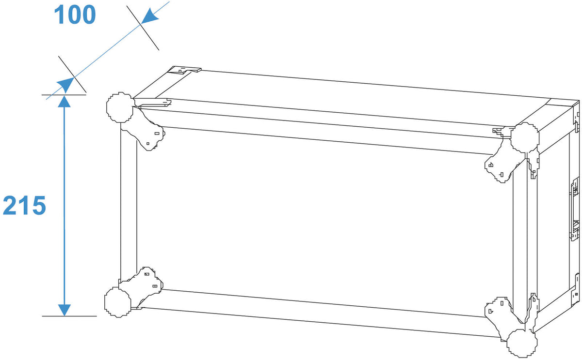 Roadinger Verstärkerrack PR-2ST, 4HE, 57cm tief – Ansicht 6