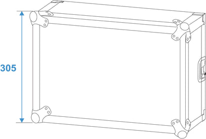 Roadinger Verstärkerrack PR-2, 6HE, 47cm tief – Ansicht 6