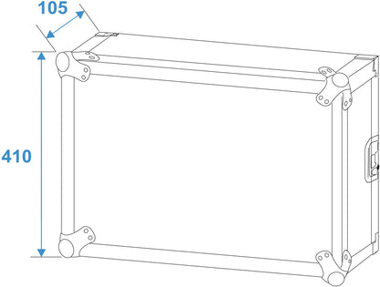 Roadinger Verstärkerrack PR-2, 8HE, 47cm tief – Ansicht 6