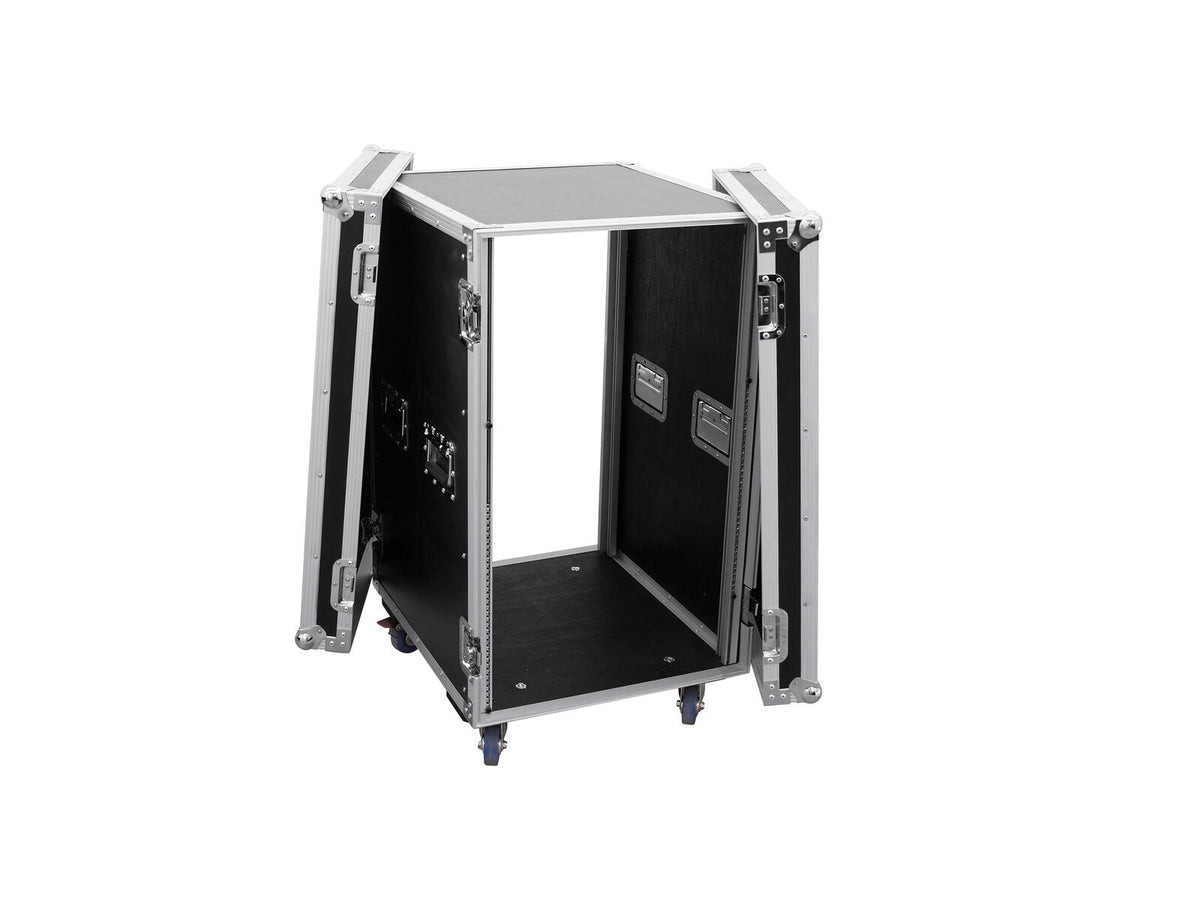 Roadinger Verstärkerrack PR-2ST, 18HE, 57cm mit Rollen – Ansicht 3
