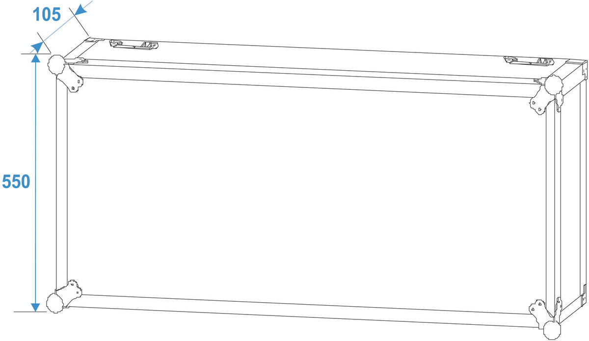 Roadinger Verstärkerrack PR-2ST, 18HE, 57cm mit Rollen – Ansicht 8