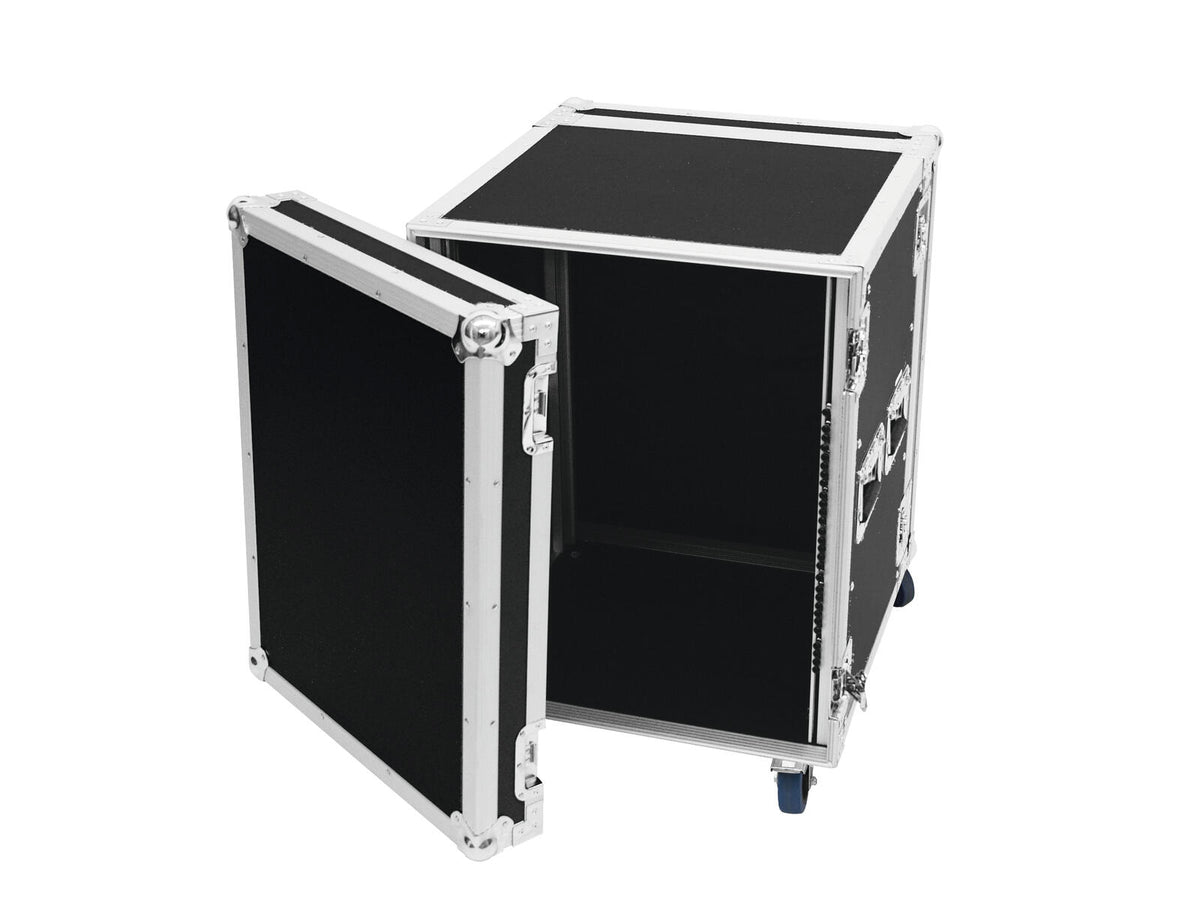 Roadinger Verstärkerrack PR-2, 14HE, 47cm mit Rollen – Ansicht 3