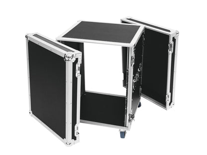 Roadinger Verstärkerrack PR-2, 14HE, 47cm mit Rollen – Ansicht 4