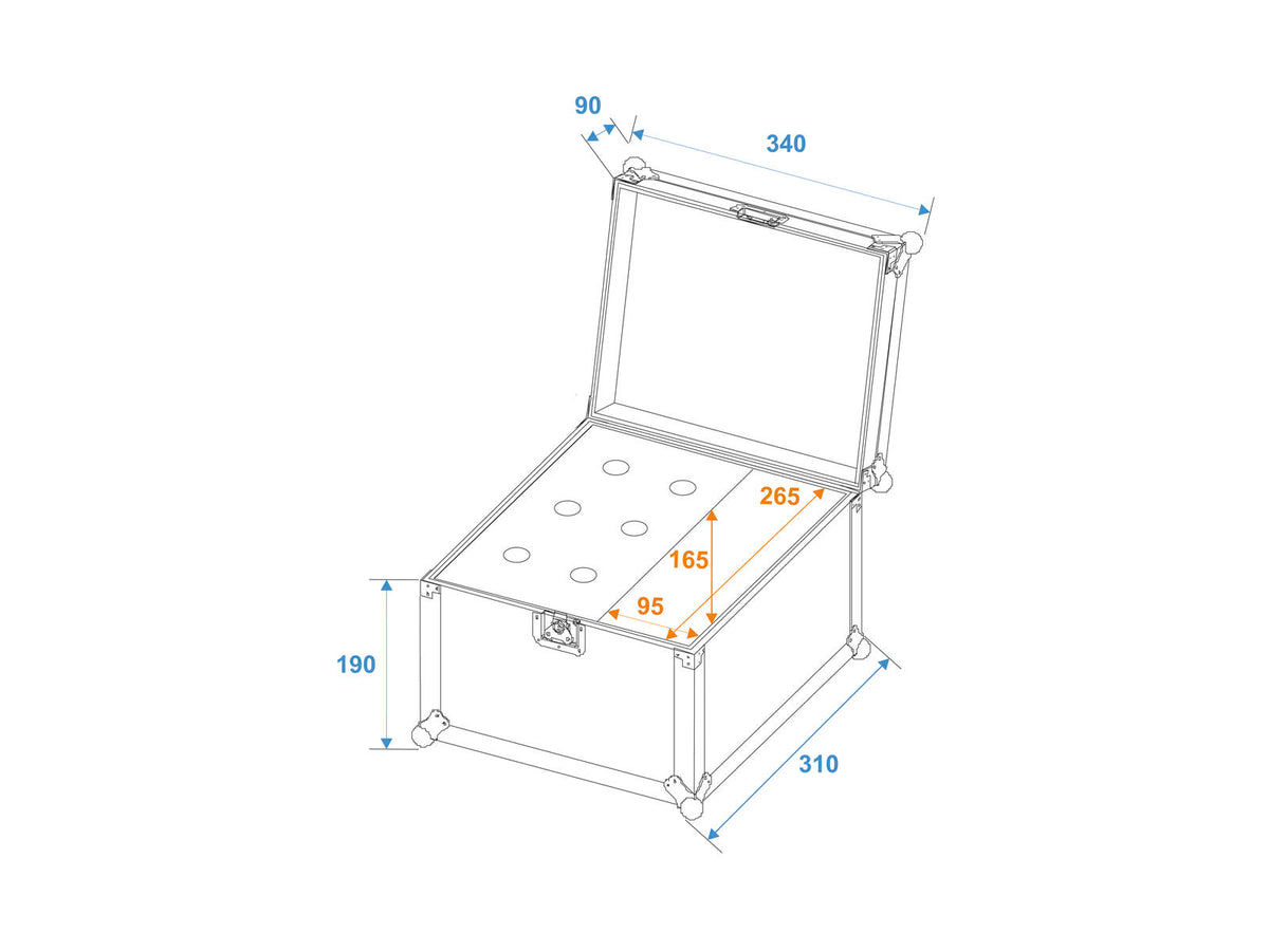 Roadinger Mikrofon-Case Road 6 Mikrofone schwarz – Ansicht 2