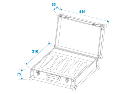 Roadinger Mikrofon-Case Road 7 Mikrofone schwarz – Ansicht 4