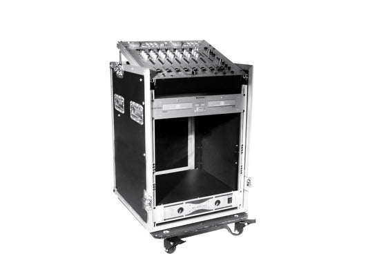 Roadinger Spezial-Kombi-Case Profi, 12HE mit Rollen