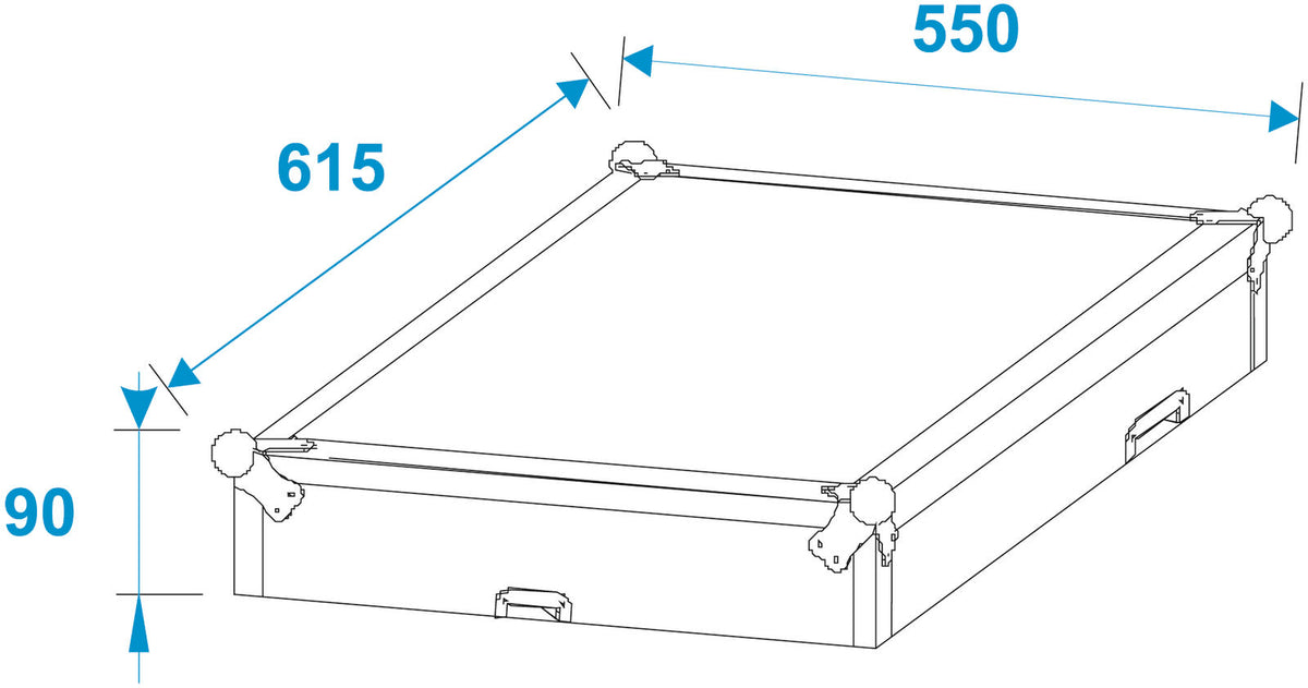 Roadinger Spezial-Kombi-Case Profi, 6HE – Ansicht 5