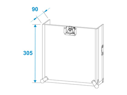 Roadinger Spezial-Kombi-Case Profi, 4HE – Ansicht 7