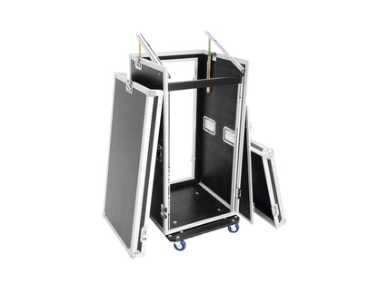 Roadinger Spezial-Kombi-Case Profi, 20HE mit Rollen – Ansicht 5