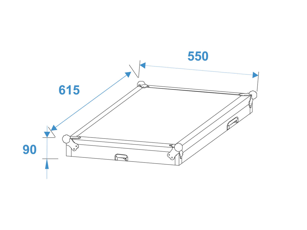 Roadinger Spezial-Kombi-Case Profi, 20HE mit Rollen – Ansicht 7