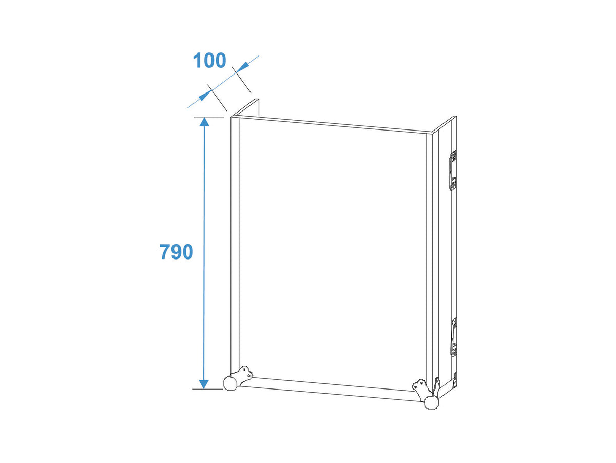 Roadinger Spezial-Kombi-Case LS5 Laptop-Rack, 17HE – Ansicht 10