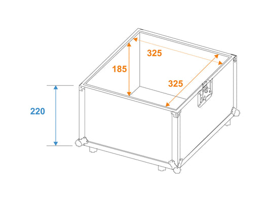 Roadinger Platten-Case Profi ALU 50/50, glatt, 100LPs – Ansicht 2