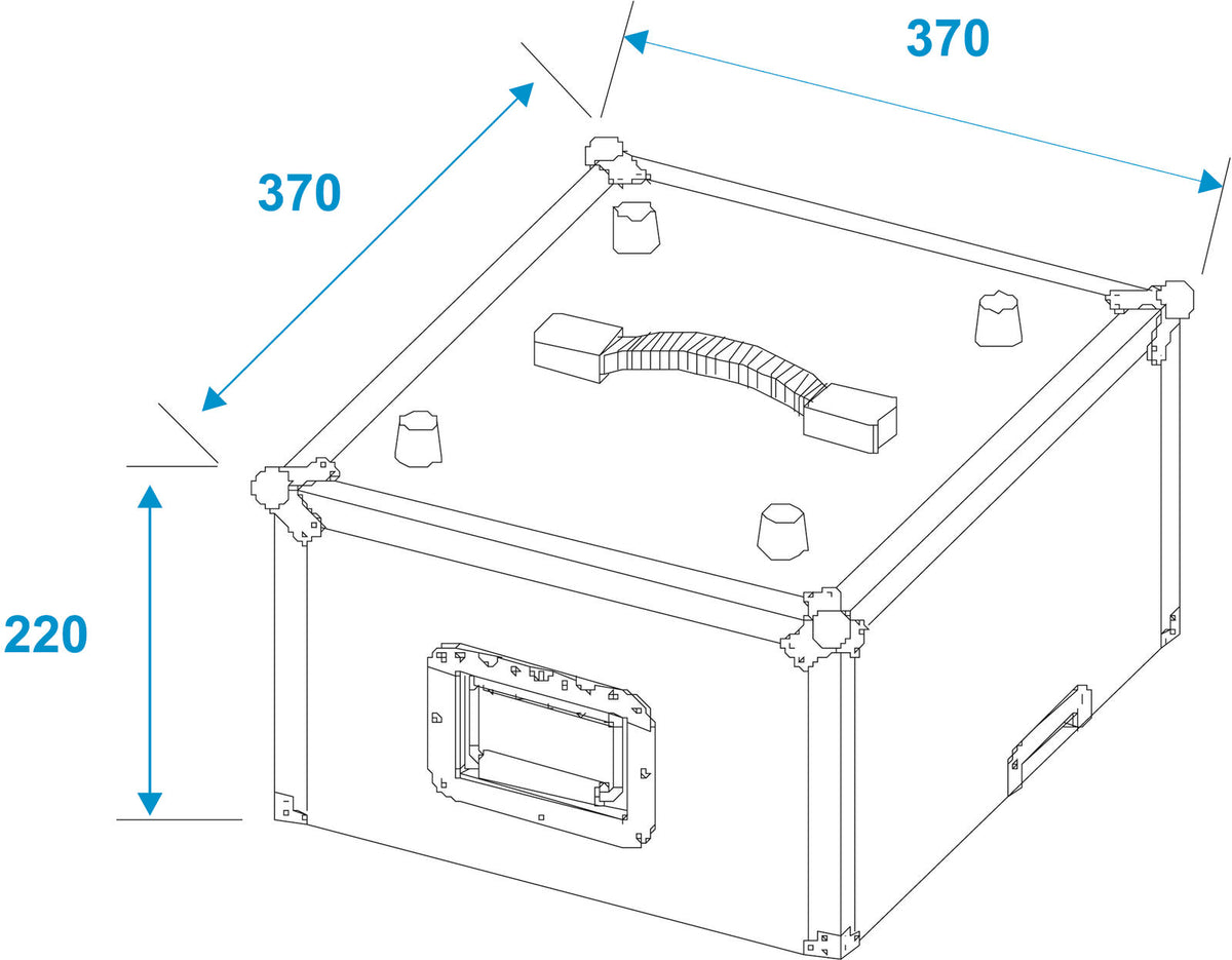 Roadinger Platten-Case Profi ALU 50/50, glatt, 100LPs – Ansicht 7