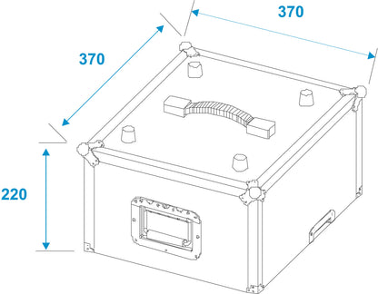 Roadinger Platten-Case Profi ALU 50/50, glatt, 100LPs – Ansicht 7