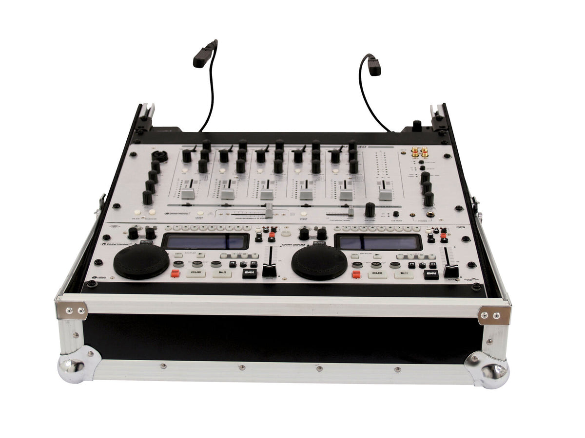 Roadinger Mixer-Case Profi MCB-19, schräg, sw, 12HE – Ansicht 5