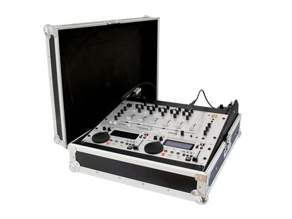 Roadinger Mixer-Case Profi MCB-19, schräg, sw, 12HE – Ansicht 7