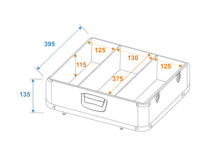 Roadinger CD-Case ALU poliert 100 CDs – Ansicht 3