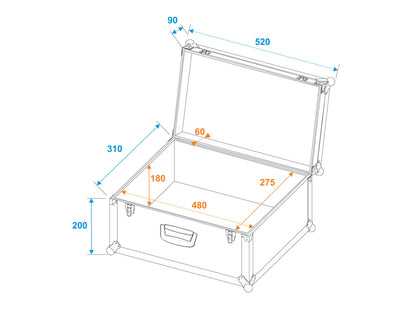 Roadinger Universal-Koffer-Case Tour Pro 52x29x32 schwarz – Ansicht 5