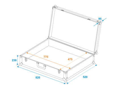 Roadinger Universal-Koffer-Case Tour Pro 82x32x52 schwarz – Ansicht 5