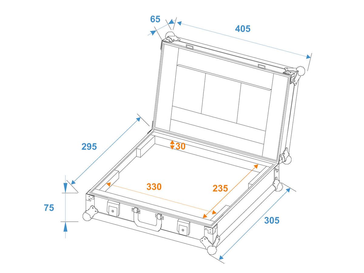 Roadinger Laptop-Case LC-13 maximal 325x230x30mm – Ansicht 4