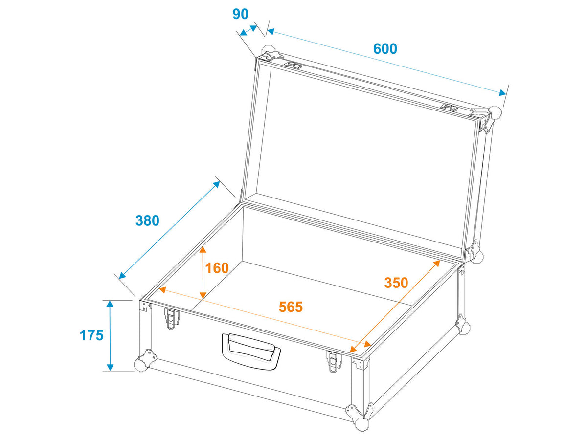 Roadinger Universal-Koffer-Case Tour Pro alu – Ansicht 2