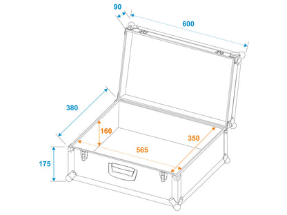 Roadinger Universal-Koffer-Case Tour Pro alu – Ansicht 2