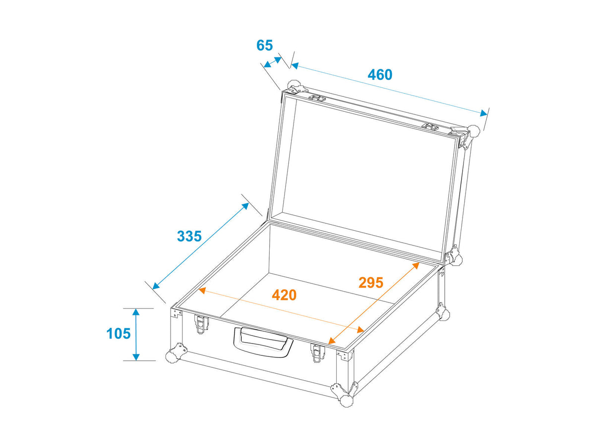 Roadinger Universal-Koffer-Case FOAM sil – Ansicht 2