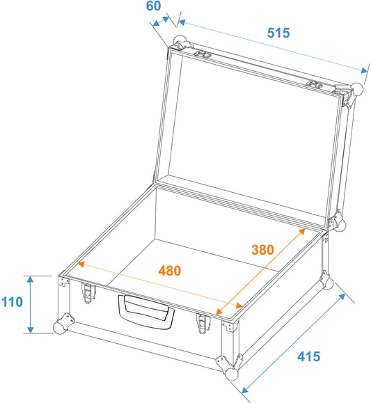 Roadinger Universal-Koffer-Case FOAM GR-1 schwarz – Ansicht 2