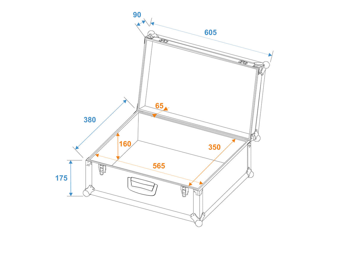 Roadinger Universal-Koffer-Case Tour Lock schwarz – Ansicht 4