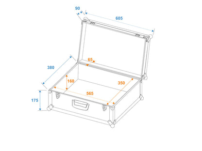 Roadinger Universal-Koffer-Case Tour Lock schwarz – Ansicht 4
