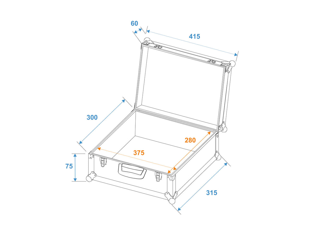 Roadinger Universal-Koffer-Case FOAM GR-5 schwarz – Ansicht 4