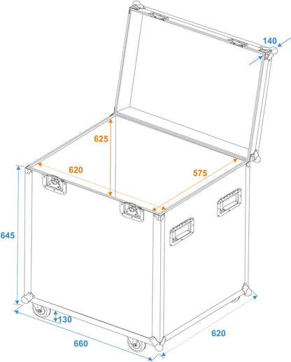 Roadinger Universal-Tour-Case 60cm mit Rollen Profi – Ansicht 2