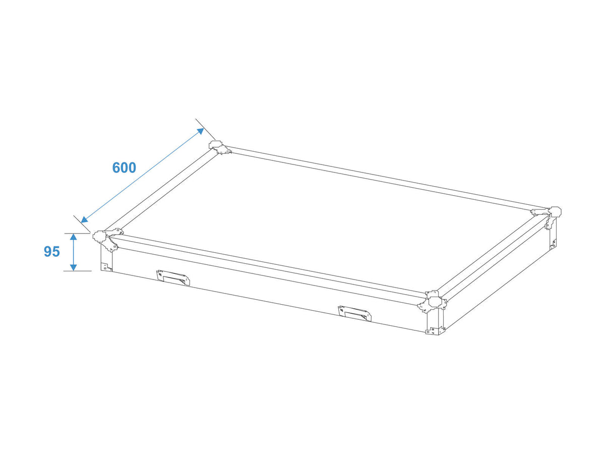 Roadinger ODS-1 Universal-Schubladen-Case mit Rollen – Ansicht 6