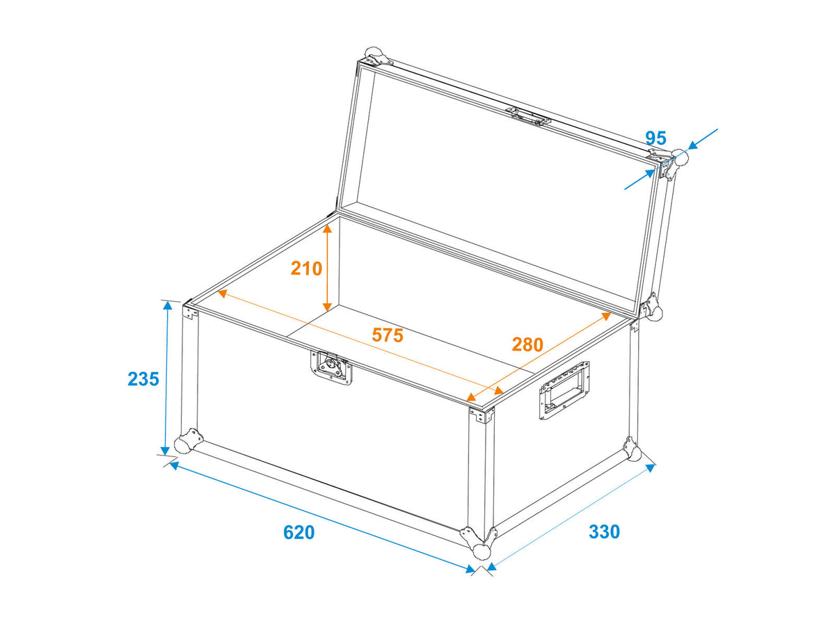 Roadinger Universal-Transport-Case 60x30x30cm – Ansicht 5