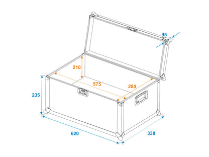 Roadinger Universal-Transport-Case 60x30x30cm – Ansicht 5