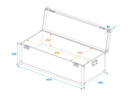 Roadinger Universal-Transport-Case 100x40x30cm – Ansicht 5
