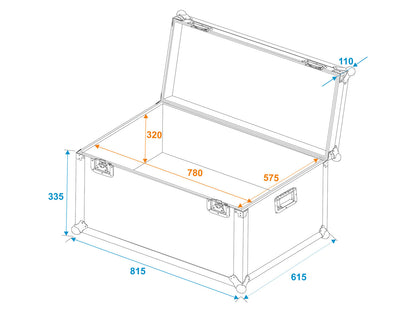 Roadinger Universal-Transport-Case 80x60cm – Ansicht 3