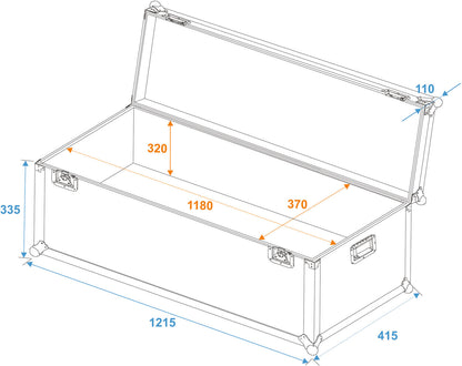 Roadinger Universal-Transport-Case 120x40cm – Ansicht 3