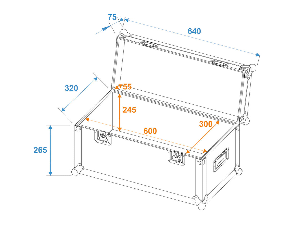 Roadinger Universal-Case Profi 60x30x30cm – Ansicht 5