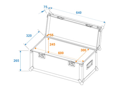 Roadinger Universal-Case Profi 60x30x30cm – Ansicht 5