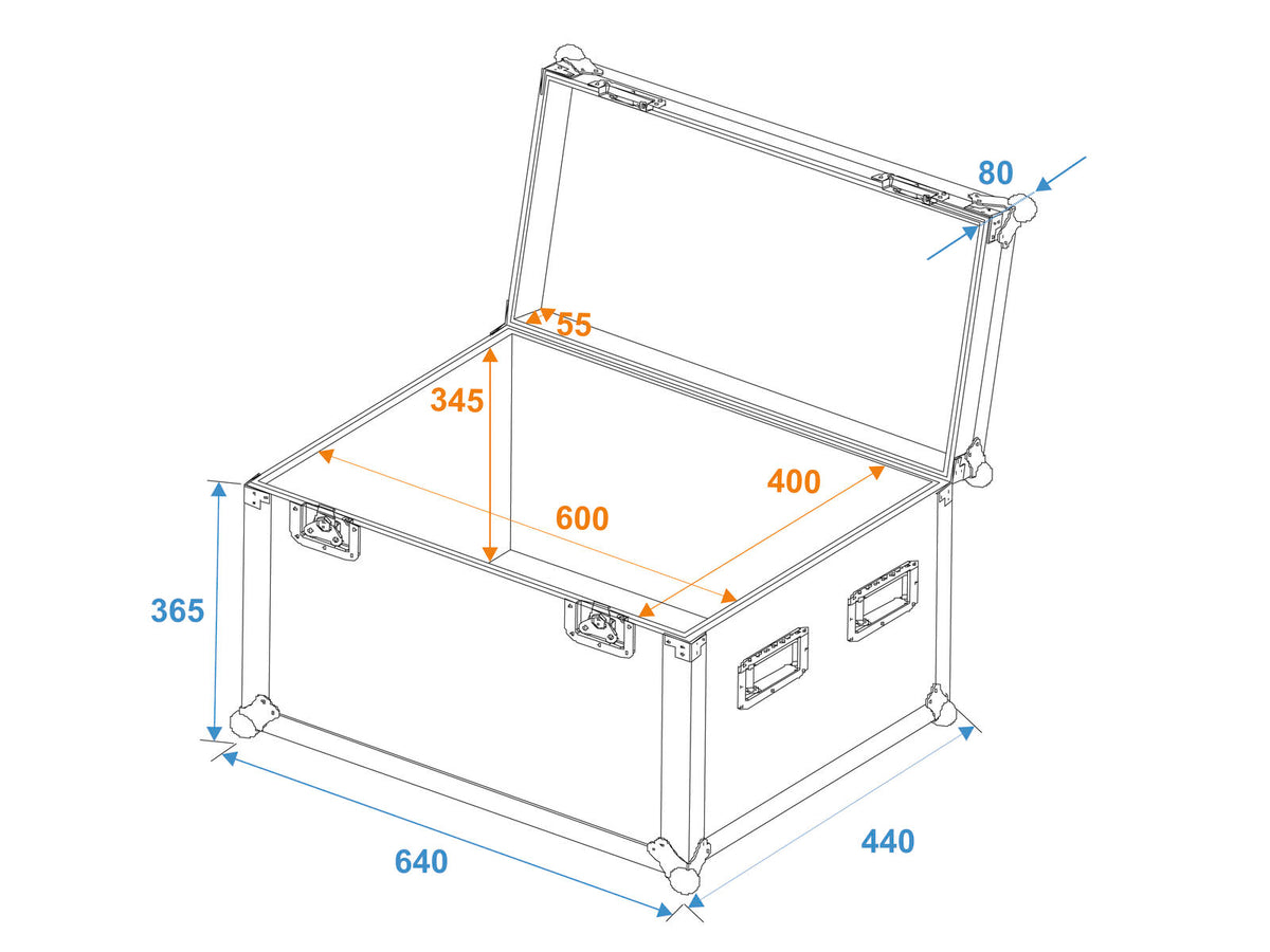 Roadinger Universal-Case Profi 60x40x40cm – Ansicht 5