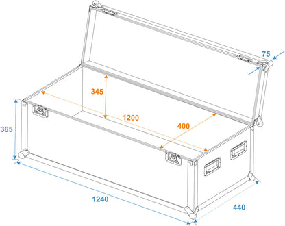 Roadinger Universal-Case Profi 120x40x40cm – Ansicht 2