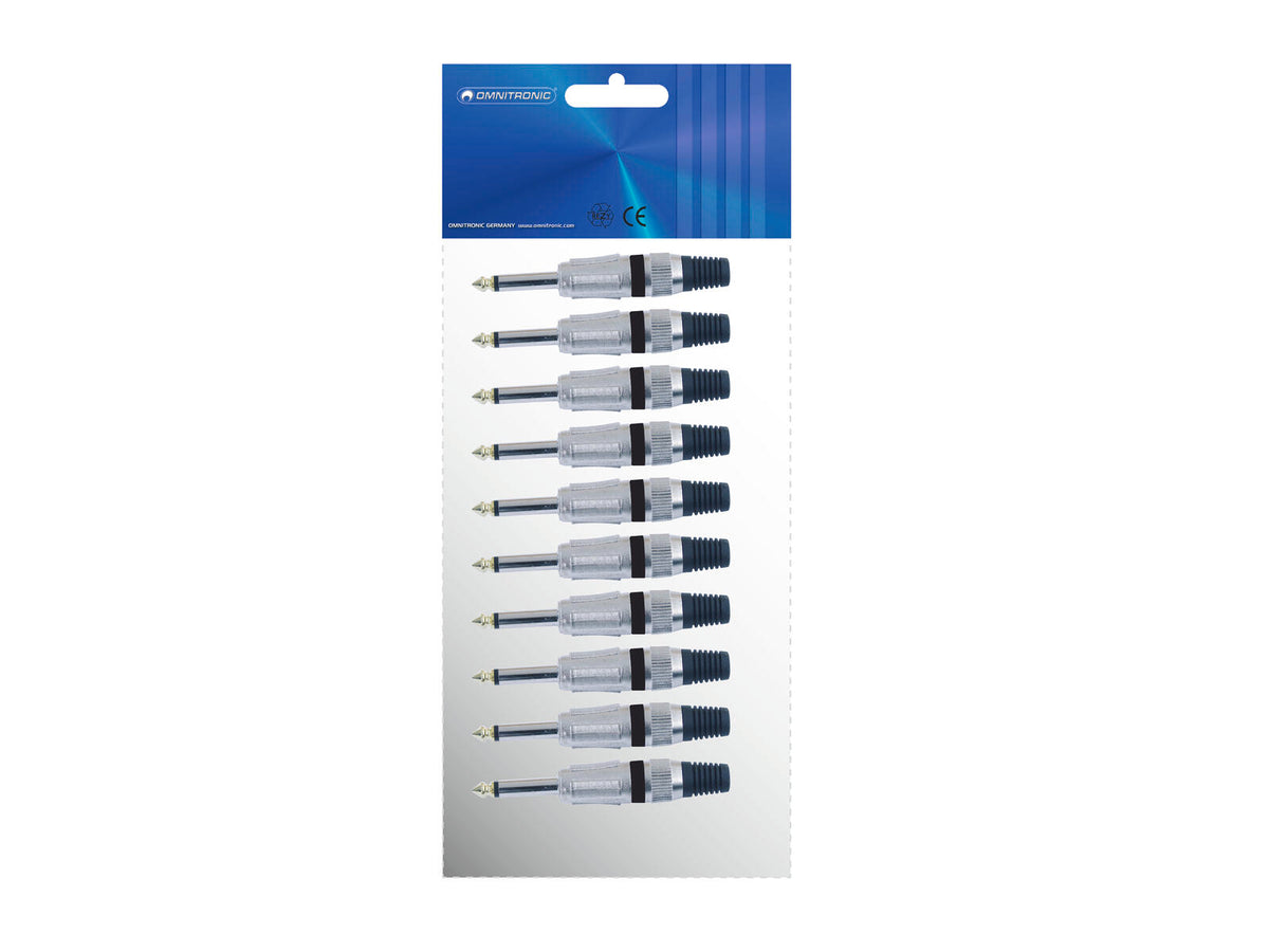 Omnitronic Klinkenstecker 6,3 mono sw ROAD 10x – Ansicht 3