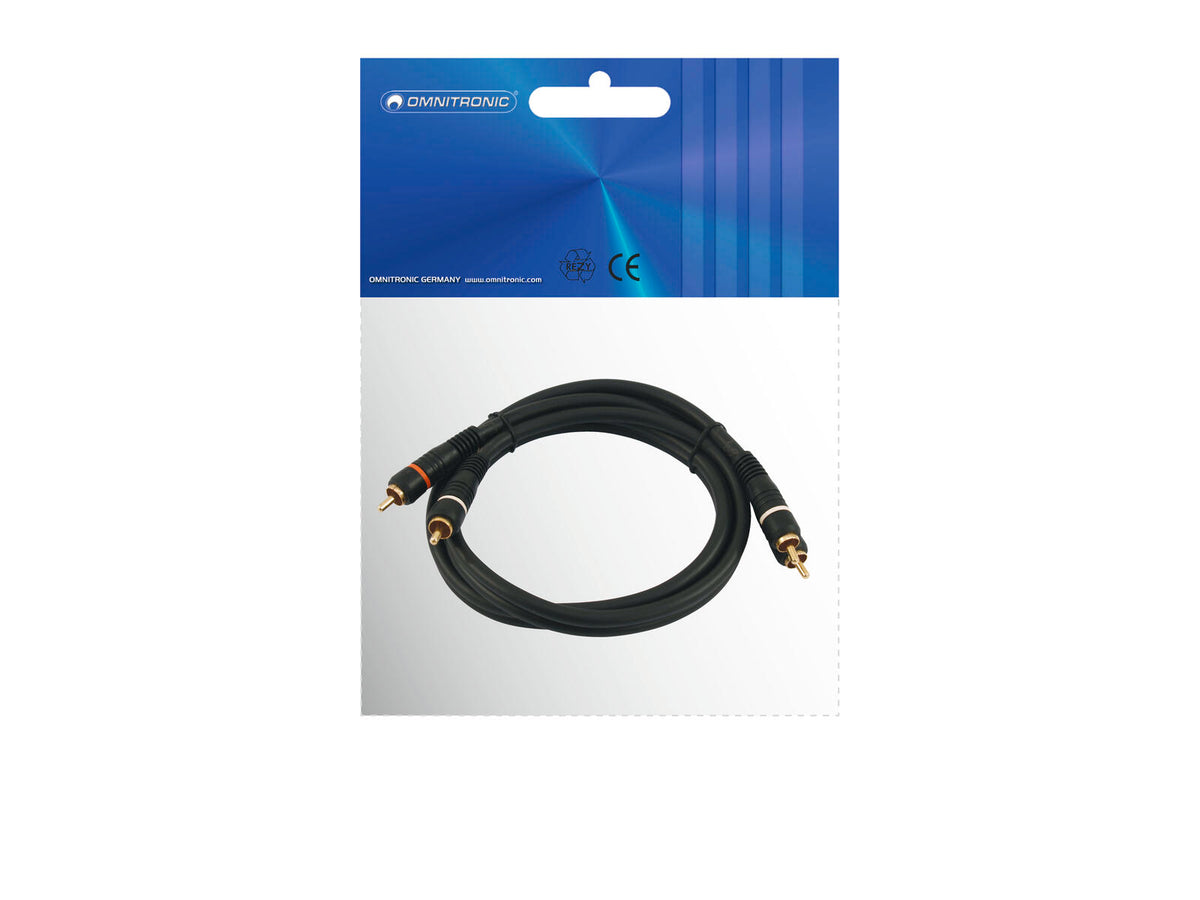 Omnitronic Cinch Kabel 2x2 0,3m – Ansicht 3